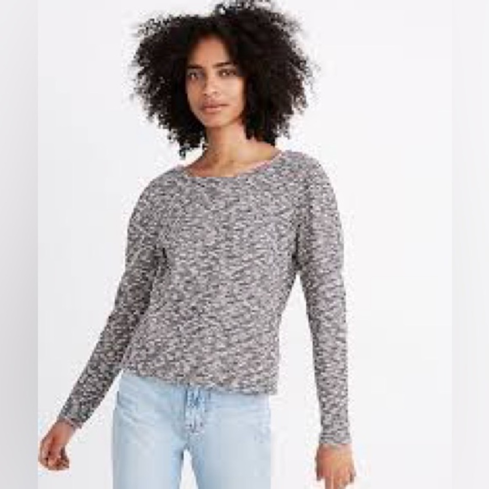 Madewell Multicolored Speckled Woven Lightweight Sweater Top Medium